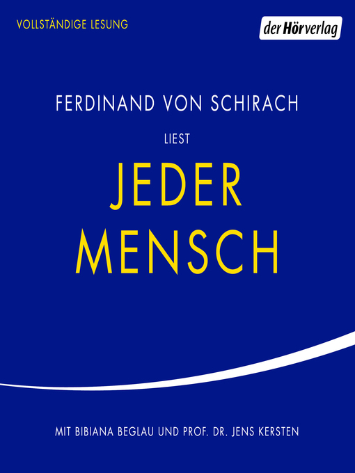 Title details for Jeder Mensch by Ferdinand Schirach - Wait list